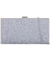 Diamante Diamond Pattern Clutch - Bea
