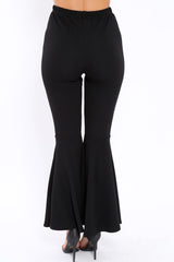 Black Extreme Flare Trousers - Becki
