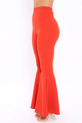 Rust Extreme Flare Trousers - Becki