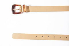 Nude Tortoise Shell Detail Belt - Arabell