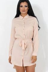 Archer Beige Shirt Dress