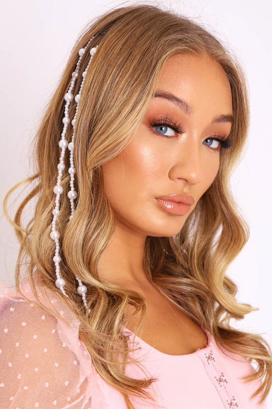 Pearl Beaded Hair Accessory - Pria