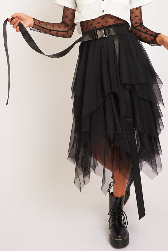 Black Woven Buckle Detail Utility Belt - Ripley