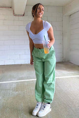 Sage Oversized Joggers - Erica