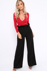 Red Plunge Bodysuit - Betty