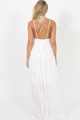 White Crochet Maxi Dress - Beverly