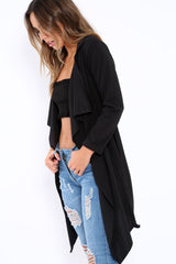 Black Waterfall Frill Jacket - Bexley