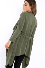Khaki Waterfall Frill Jacket - Bexley