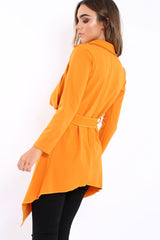 Mustard Waterfall Frill Jacket - Bexley