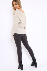 Grey High Waisted Shape Leggings - Binky