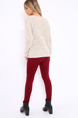 Wine High Waisted Shape Leggings - Binky