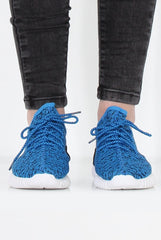 Saint Blue Textured Tainers