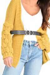 Black Double Diamante Buckle Belt - Aarilyn