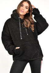 Black Borg Pocket Front Hoodie - Dezi