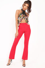 Black Embellished Sheer Top with Sequin and Coin Tassels - Ciani