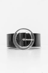 Black Clear Resin Buckle Belt - Mallory