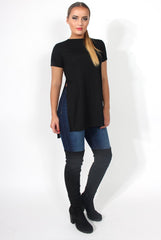 Cadence Black Cross Back Top