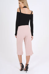 Black Choker Neck Strappy Bodysuit - Jenny