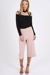 Black Choker Neck Strappy Bodysuit - Jenny