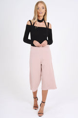 Black Choker Neck Strappy Bodysuit - Jenny