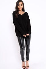 Khaki Chunky Knit Lace Up Sleeve Jumper - Sarah