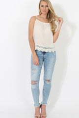 Cream Baggy Top - Boni