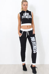 Borro Black Two Piece Activewear Set