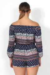 Kayleigh Paisley Off The Shoulder Playsuit