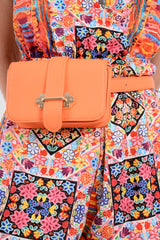 Orange Gold Buckle Bum Bag - Braley