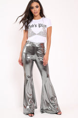 Silver Triangular Glitter Chain Bra - Bibi