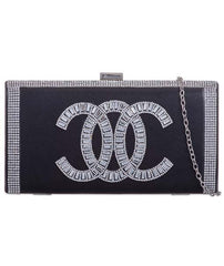Diamante Embellished Clutch Bag - Brigitte