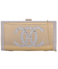 Diamante Embellished Clutch Bag - Brigitte