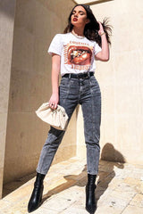 White Couture Graphic T-shirt - Xena