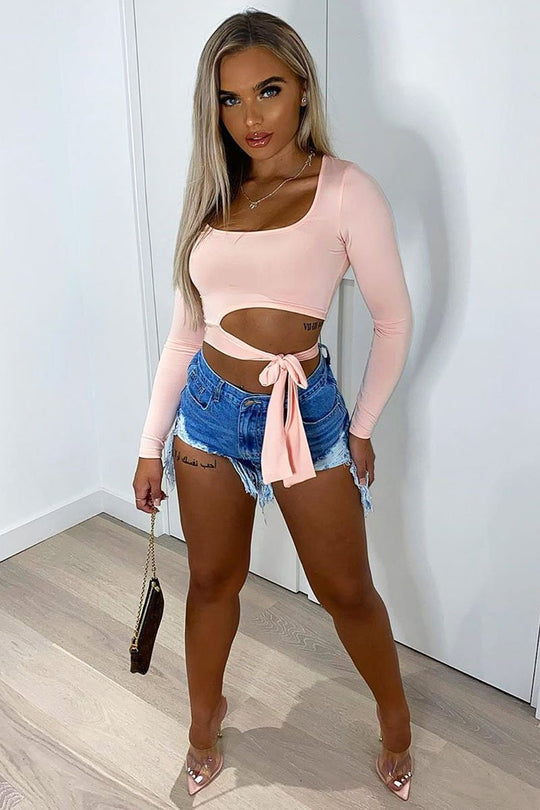 Pink Slinky Ballerina Crop Top - Madie