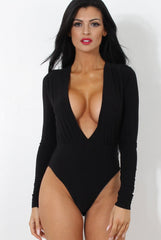 Roxie Black V Front Bodysuit