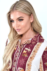 Gold Thin Oval Hoop Earrings - Joleigh