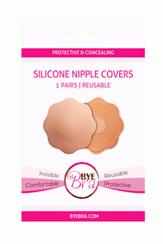 Bye Bra Nude Silicone Nipple Covers 1 Pair