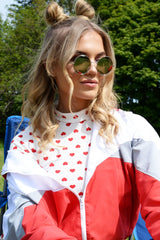 Grey Round Nose Bridge 90's Sunglasses - Calyn