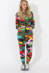 Multi Camo Loungewear Set - Larna