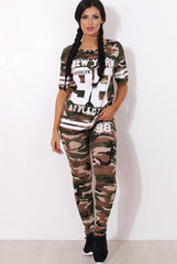 Rien Light Camouflage Two Piece Set