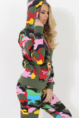 Multi Camo Loungewear Set - Larna