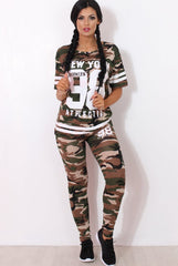 Rien Light Camouflage Two Piece Set