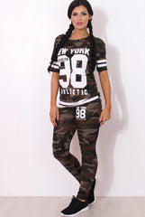 Rien Dark Camouflage Two Piece Set