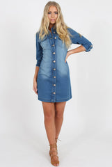 Denim Shirt Dress - Carly