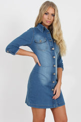 Denim Shirt Dress - Carly