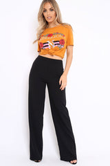 Mustard Rebellious Slogan T-shirt - Casey