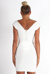 Ceanna White Bandage Cross Front Two Piece