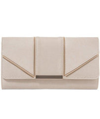 Zip Effect Clutch - Celeste