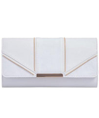 Zip Effect Clutch - Celeste