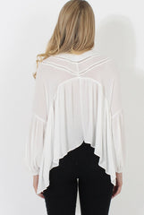 White V Front Top - Donna